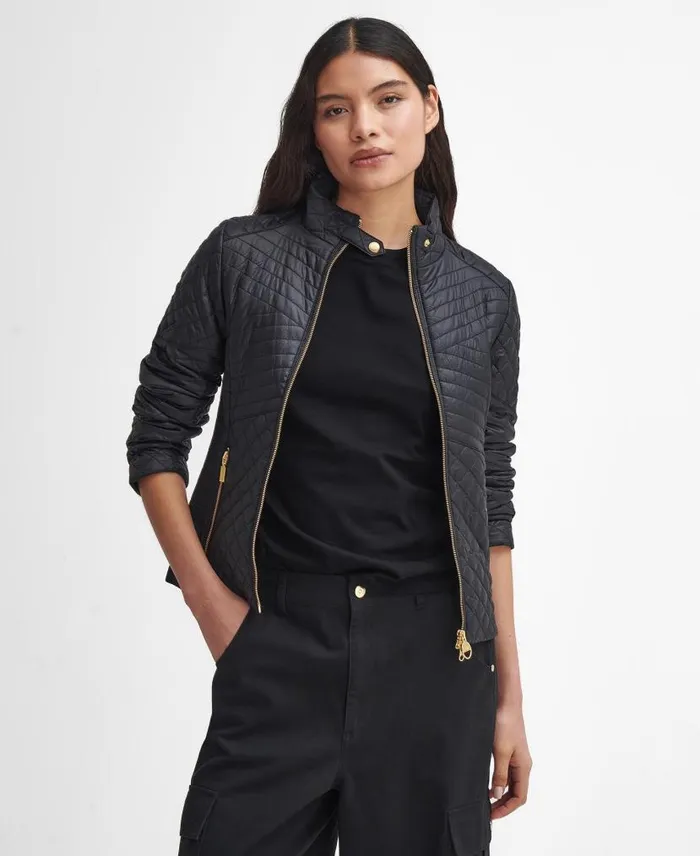 Formation Quilted Jacket Light Army Green Women Barbour Quilted Jackets