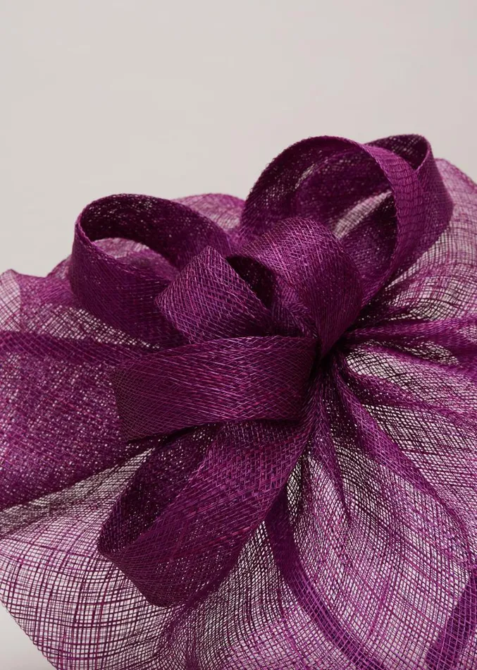 Freeform Bow Disc Fascinator Purple Women Phase Eight Fascinators and Hats