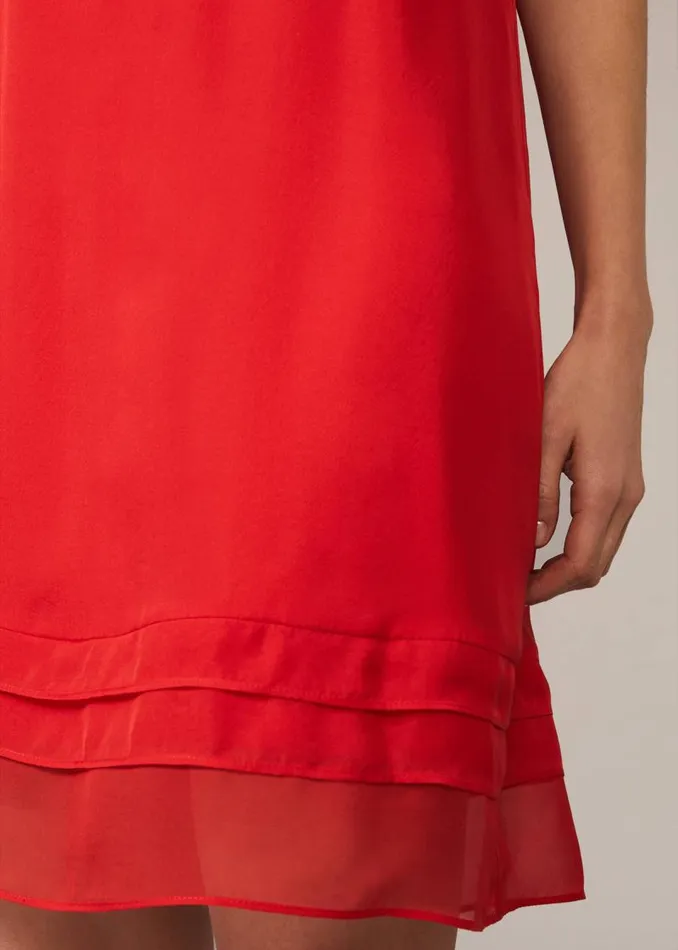 Freesia Silk Dress Tango Red Women Phase Eight Dresses