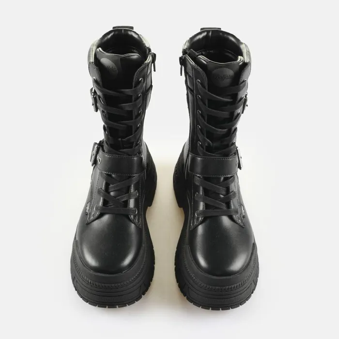Fusion Lace Up Biker Black Buffalo Platforms Fusion Lace Up Biker Black Buffalo Platforms