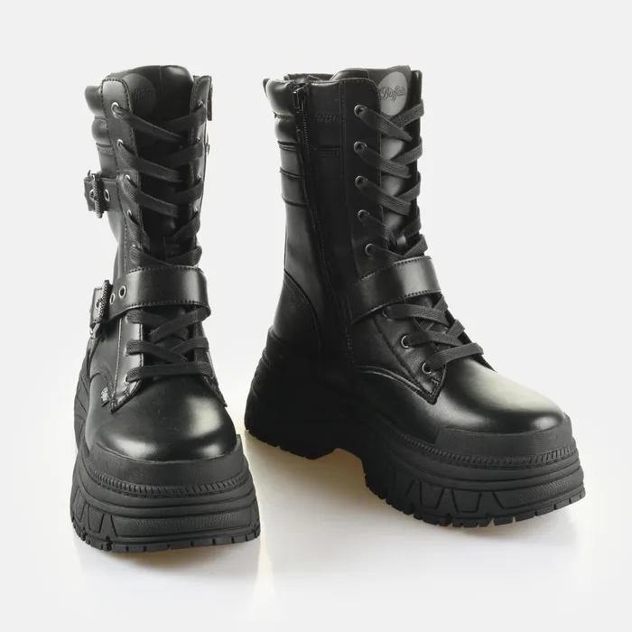 Fusion Lace Up Biker Black Buffalo Platforms Fusion Lace Up Biker Black Buffalo Platforms