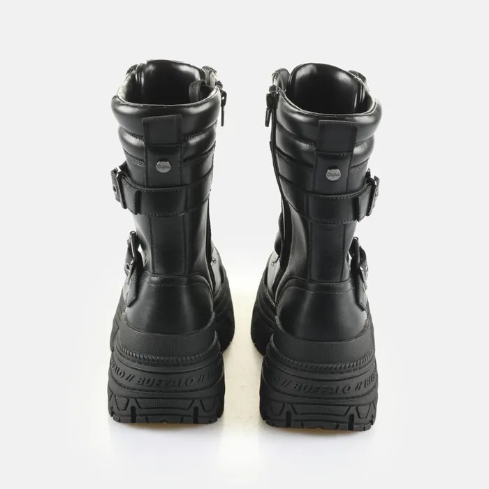 Fusion Lace Up Biker Black Buffalo Platforms Fusion Lace Up Biker Black Buffalo Platforms
