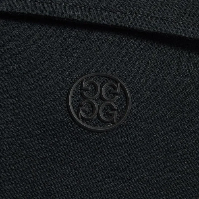 GFORE TECHNICAL PERFORMANCE FINE WOOL MODERN SPREAD COLLAR LONG SLEEVE POLO Onyx Men Polos and Shirts