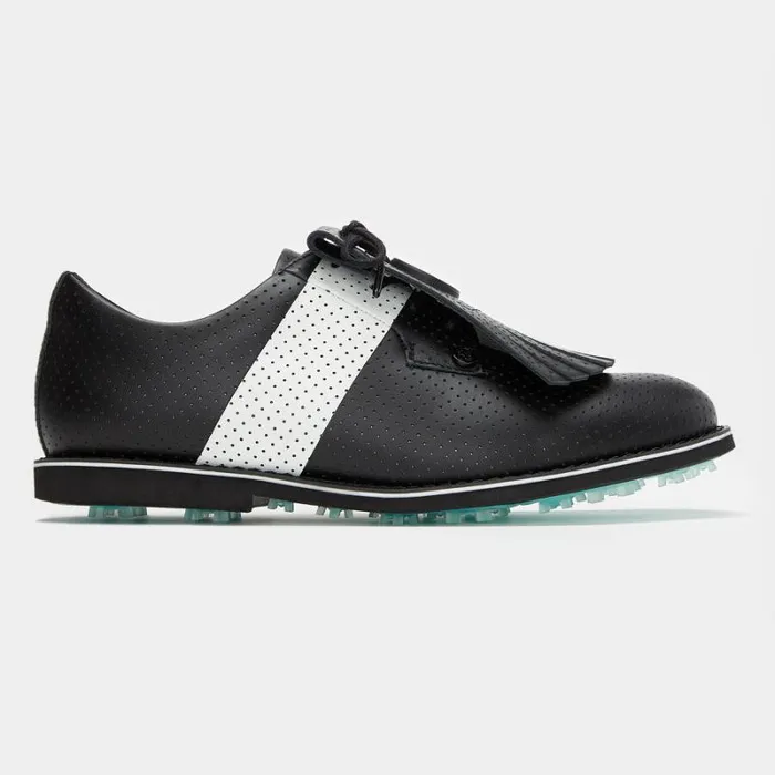 GFORE WOMEN039S GALLIVANTER PERFORATED LEATHER KILTIE GOLF SHOE Onyx Women Golf Shoes