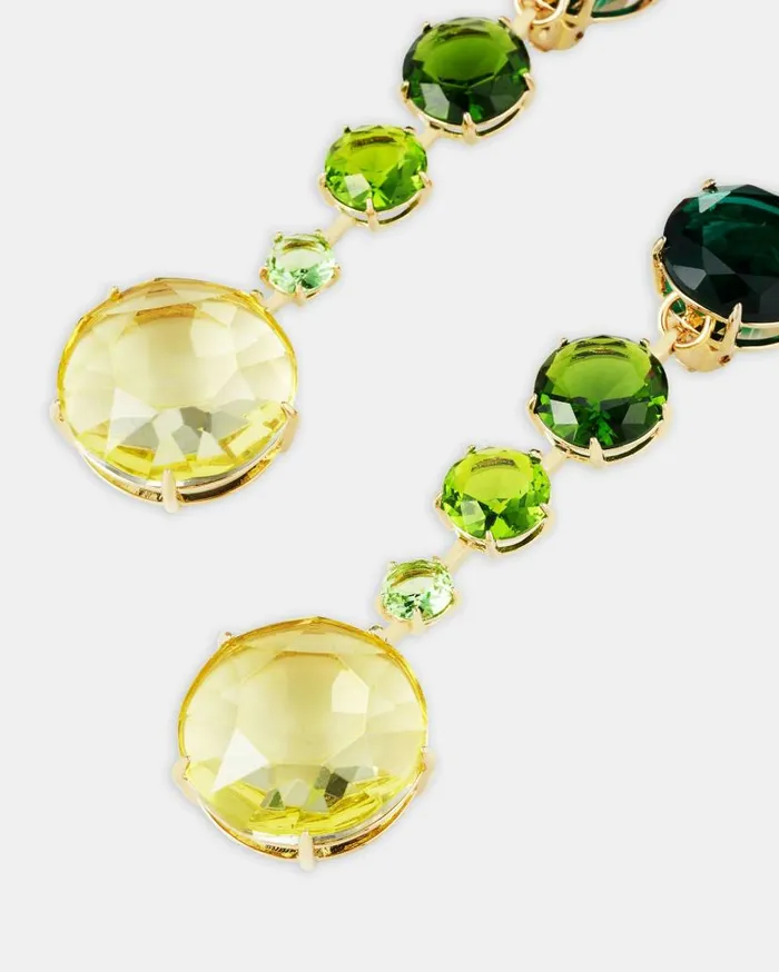 Galactic Crystal Degrade039 Earrings Green Women Aquazzura Jewelry
