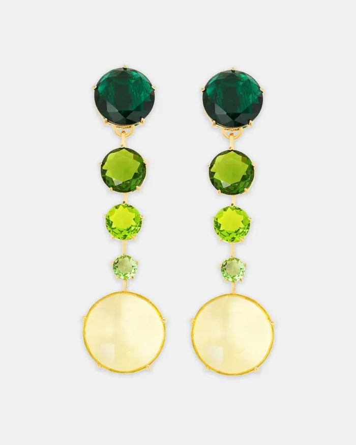 Galactic Crystal Degrade039 Earrings Green Women Aquazzura Jewelry Galactic Crystal Degrade039 Earrings Green Women Aquazzura Jewelry