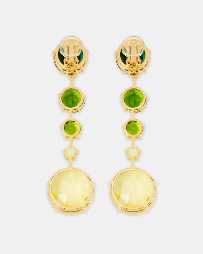 Galactic Crystal Degrade039 Earrings Green Women Aquazzura Jewelry Galactic Crystal Degrade039 Earrings Green Women Aquazzura Jewelry