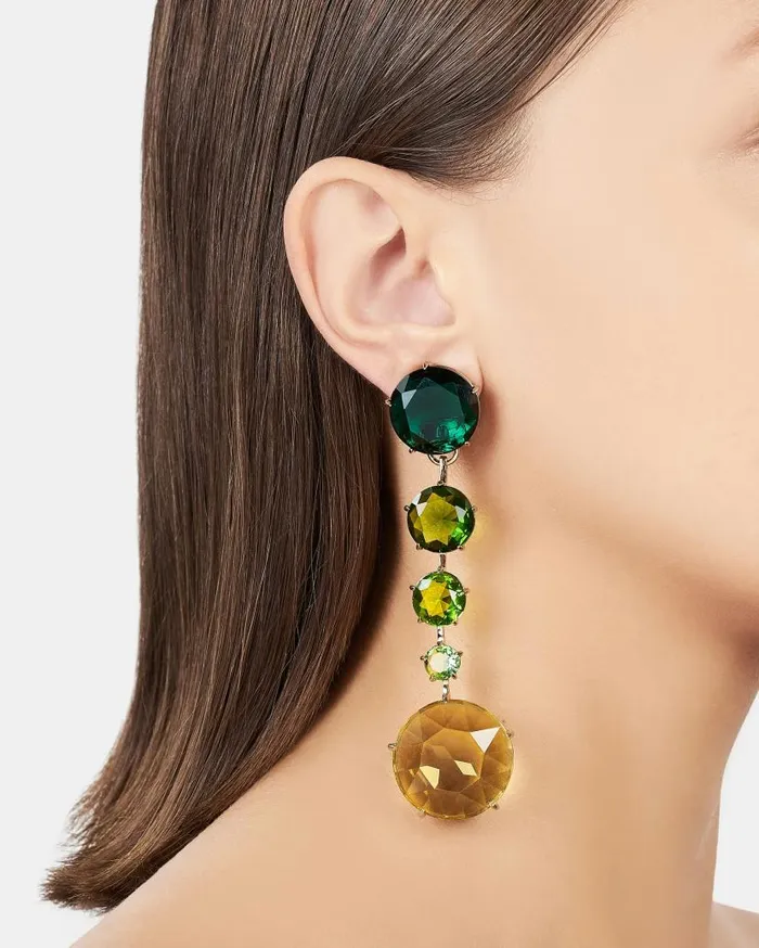 Galactic Crystal Degrade039 Earrings Green Women Aquazzura Jewelry Galactic Crystal Degrade039 Earrings Green Women Aquazzura Jewelry