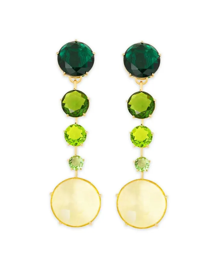 Galactic Crystal Degrade039 Earrings Green Women Aquazzura Jewelry Galactic Crystal Degrade039 Earrings Green Women Aquazzura Jewelry