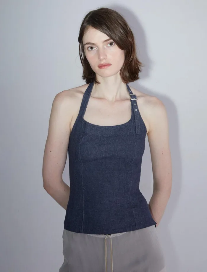Galiena Navy Women Paloma Wool Tops