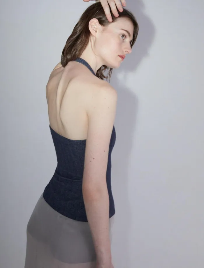 Galiena Navy Women Paloma Wool Tops