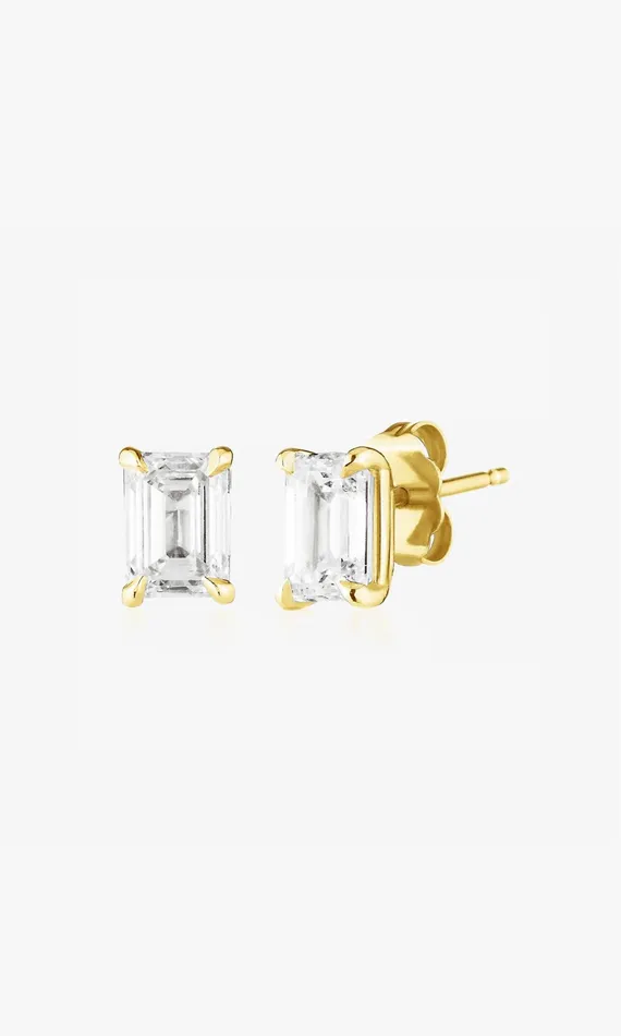 Generation Love Clothing Fine Jewelry Le Premier Amour Emerald Cut Single Stud 101 Carat Yellow Gold 8211 Women Generation Love Clothing Fine Jewelry Le Premier Amour Emerald Cut Single Stud 101 Carat Yellow Gold 8211 Women