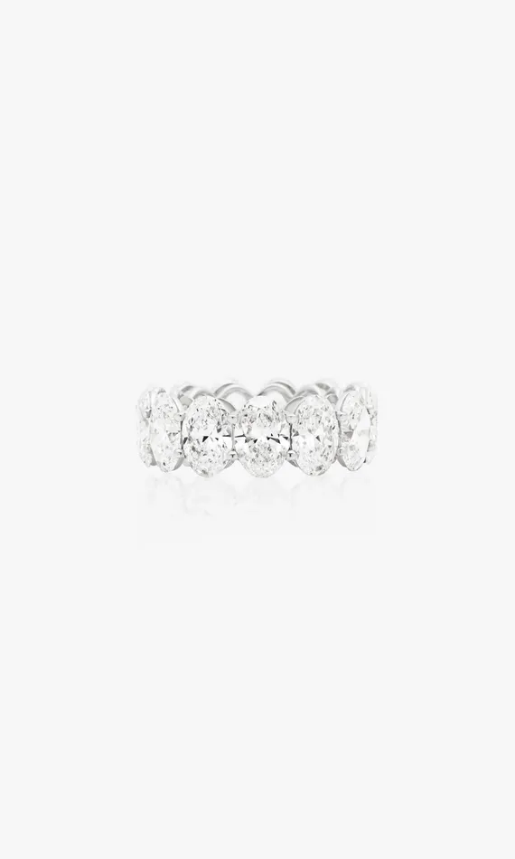 Generation Love Clothing Fine Jewelry The Forever Oval Cut Band 1364 Carats White Gold 8211 Women