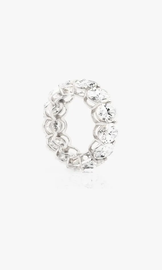 Generation Love Clothing Fine Jewelry The Forever Oval Cut Band 1364 Carats White Gold 8211 Women