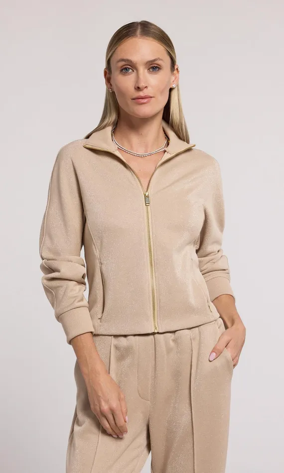 Generation Love Clothing Sweaters and Sweatshirts Ineza Shimmer Sweatshirt Truffle 8211 Women