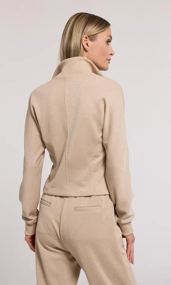 Generation Love Clothing Sweaters and Sweatshirts Ineza Shimmer Sweatshirt Truffle 8211 Women