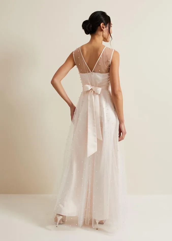 Genova Beaded Wedding Dress Old Rose Women Phase Eight Dresses