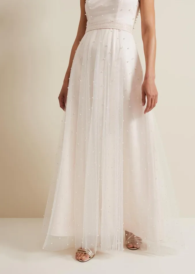 Genova Beaded Wedding Dress Old Rose Women Phase Eight Dresses