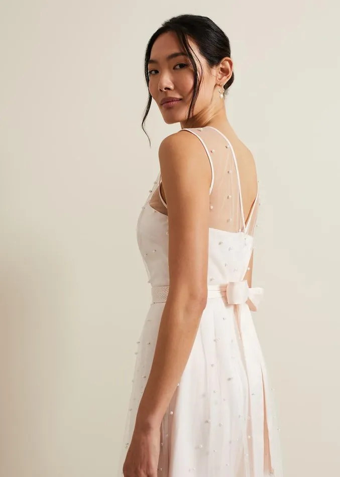 Genova Beaded Wedding Dress Old Rose Women Phase Eight Dresses