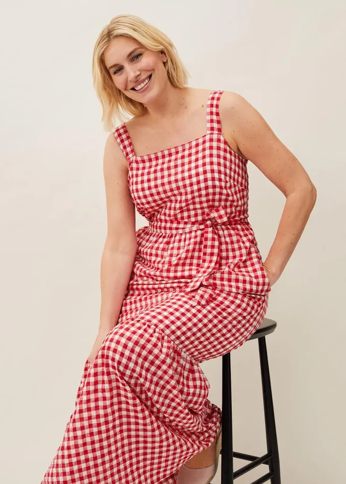 Geri Gingham Maxi Dress Redivory Women Phase Eight Dresses