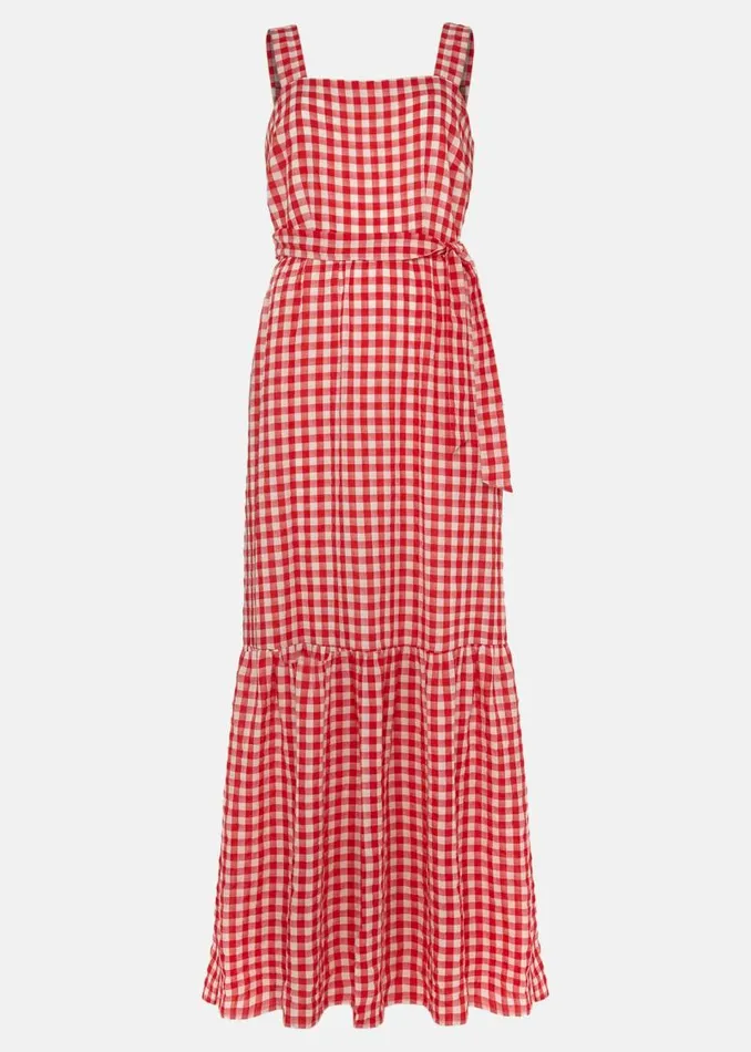 Geri Gingham Maxi Dress Redivory Women Phase Eight Dresses