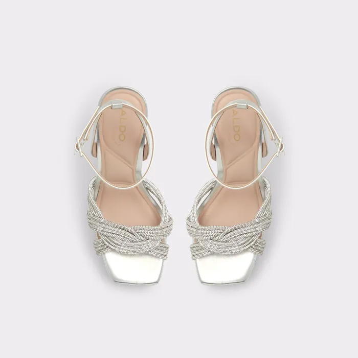 Glimma Silver Women ALDO Heels