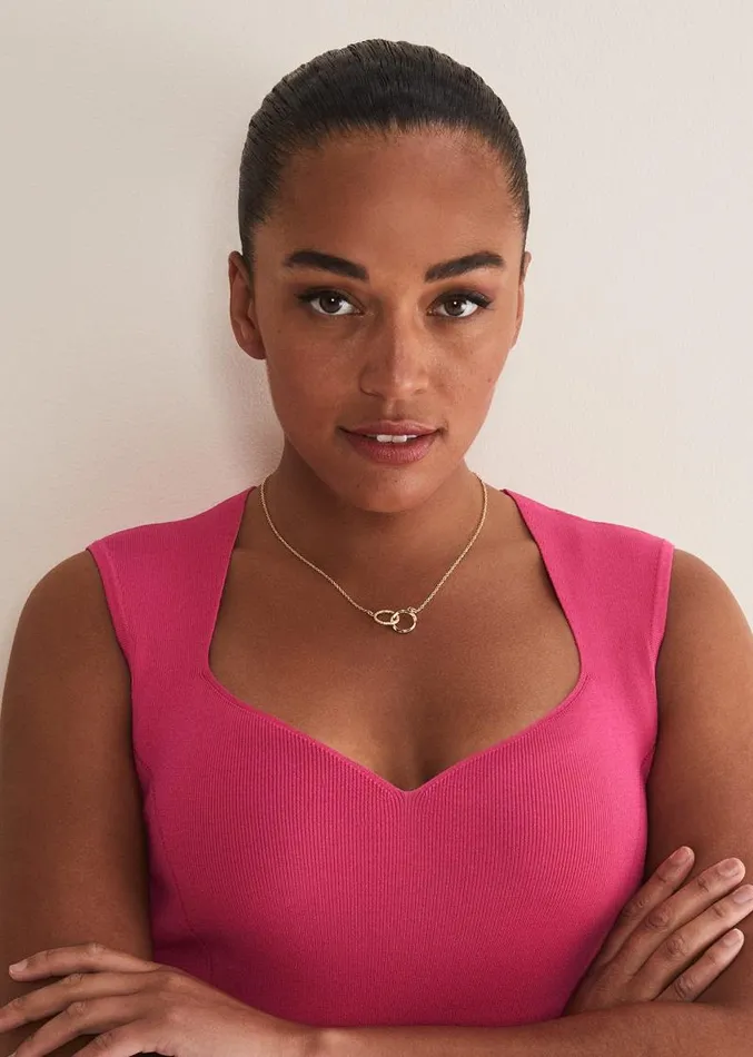 Gold Circle Necklace Gold Women Phase Eight Jewellery