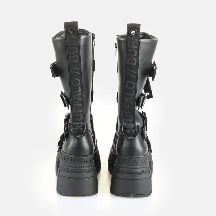 Gospher Biker Hi Zip Black Buffalo Platforms Gospher Biker Hi Zip Black Buffalo Platforms