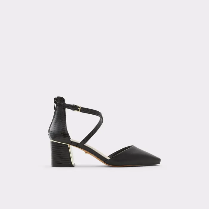 Grarwen Black Synthetic Mixed Material Women ALDO Heels