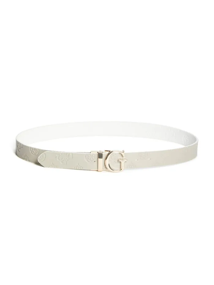 GUESS Belts Jena Peony Belt White 8211 Women