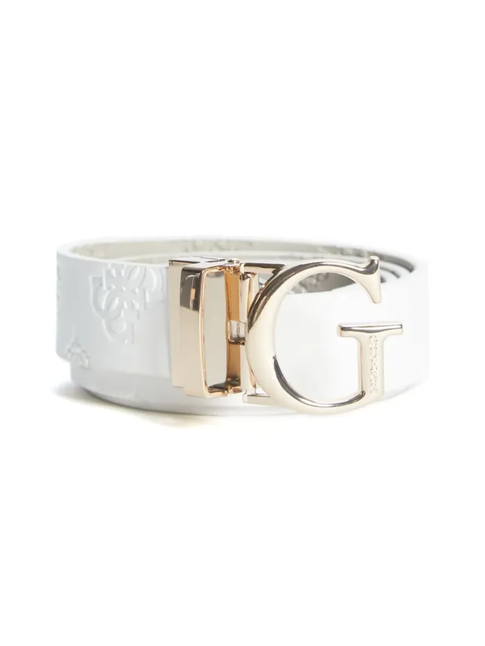 GUESS Belts Jena Peony Belt White 8211 Women