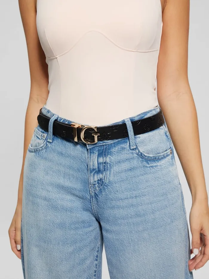 GUESS Belts Jena Peony Belt White 8211 Women