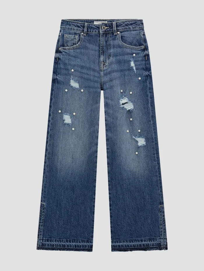 GUESS Big Girl 7 14 03990s Rigid Denim Pearl Jeans 716 Blue 8211 Kids