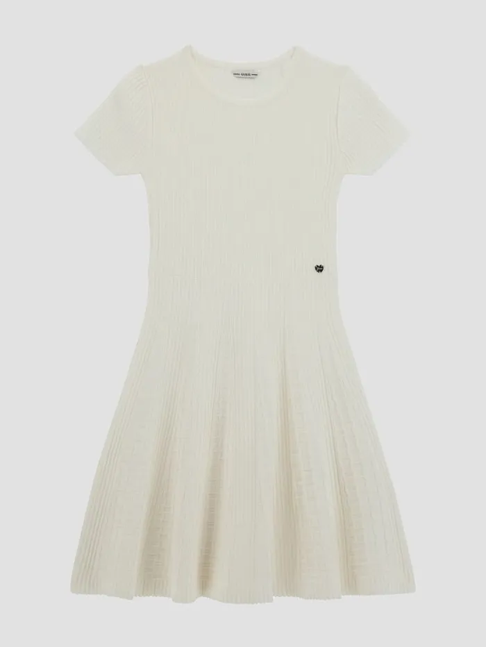 GUESS Big Girl 7 14 Corine Sweater Dress 716 White 8211 Kids