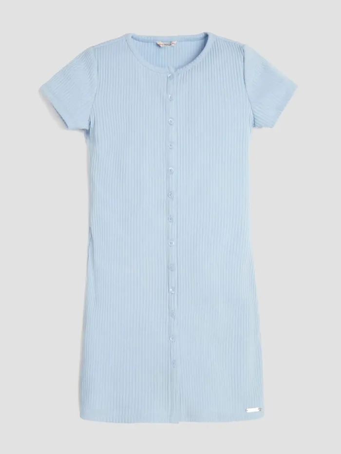 GUESS Big Girl 7 14 Eco MiniMe RibKnit Dress 714 Blue 8211 Kids