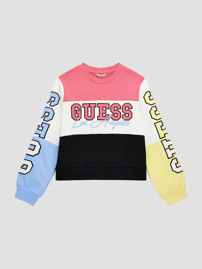 GUESS Big Girl 7 14 Eco Terry Signature Top 714 Colors 8211 Kids