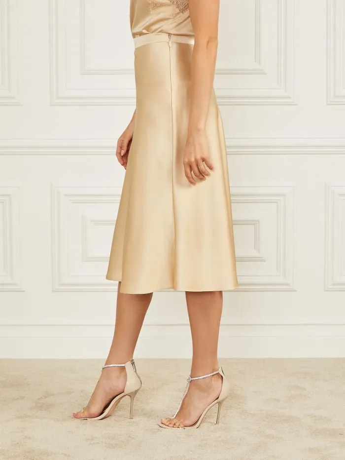 GUESS Bottoms Eco Josette Midi Skirt Neutral 8211 Women