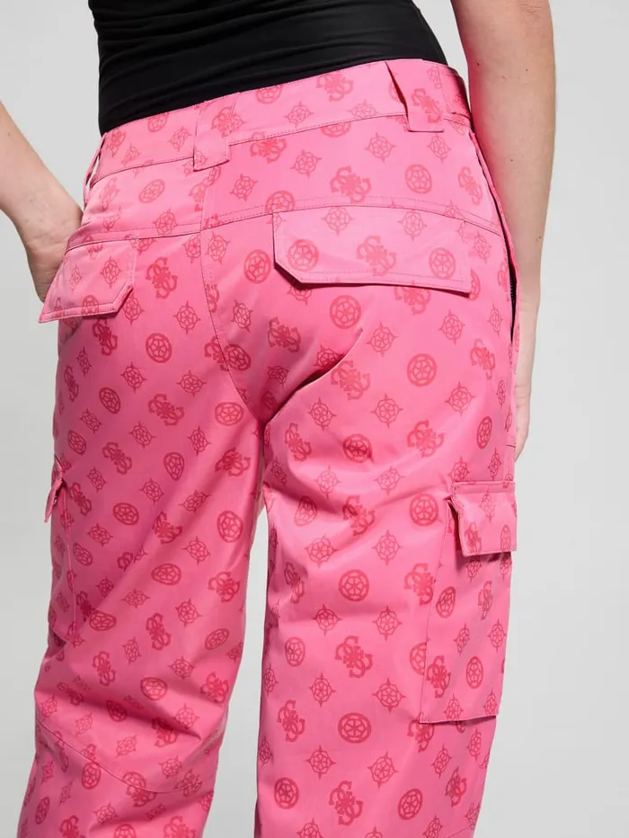 GUESS Bottoms Eco Peony Cargo Pants Pink 8211 Women