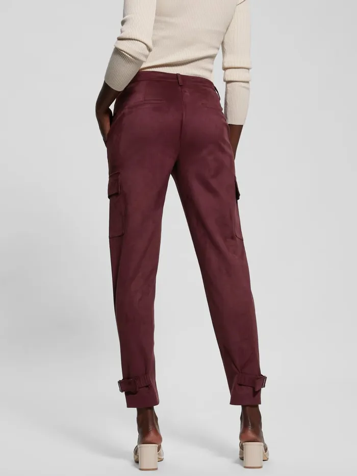 GUESS Bottoms Mariza FauxSuede Cargo Pants Neutral 8211 Women