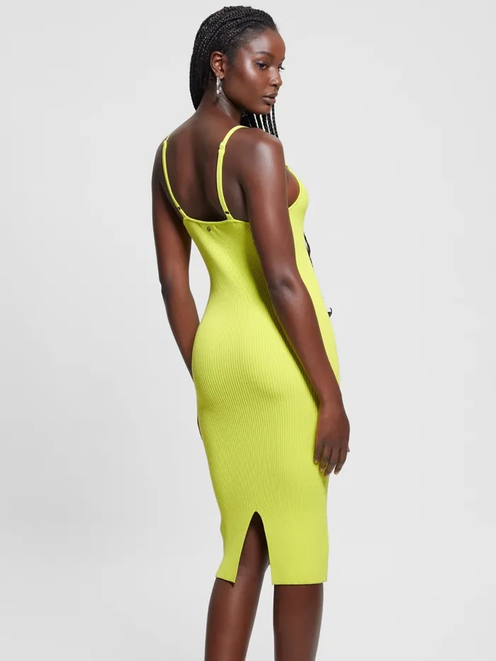 GUESS Dresses and Jumpsuits Eco Gina Rings Rib Dress Orange 8211 Women