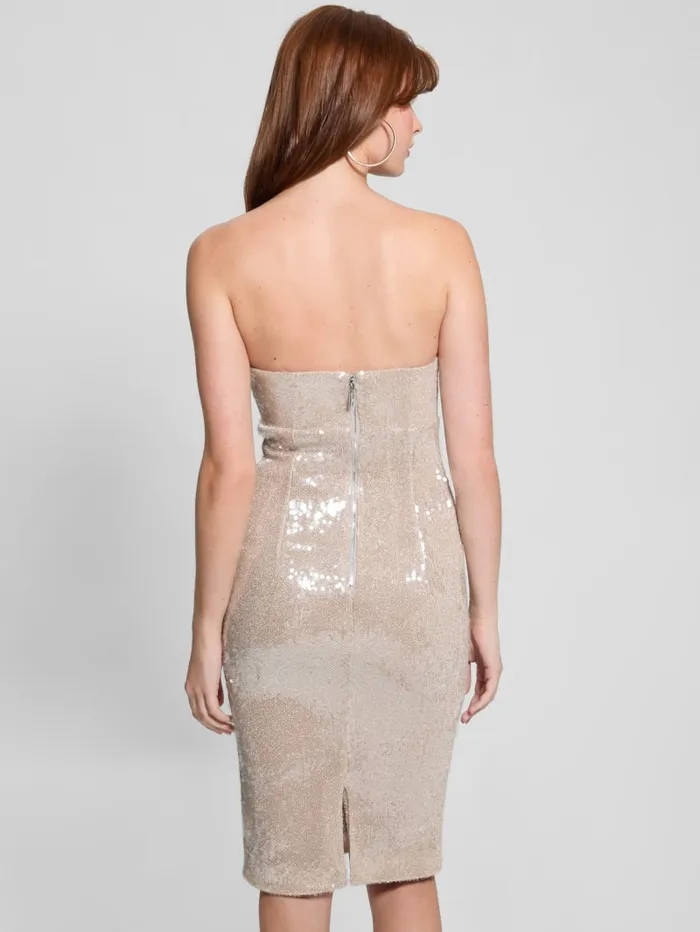 GUESS Dresses and Jumpsuits Jamie Sequin Dress Silver 8211 Women