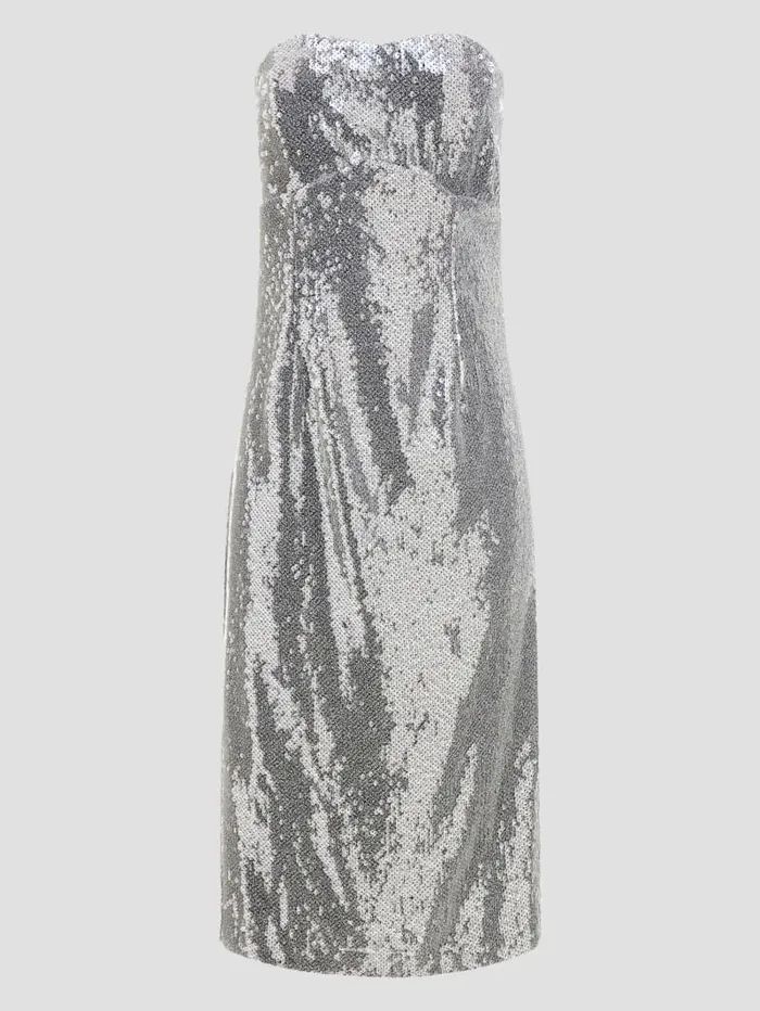 GUESS Dresses and Jumpsuits Jamie Sequin Dress Silver 8211 Women