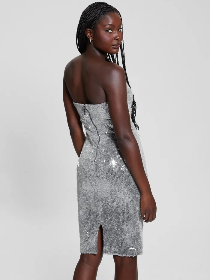 GUESS Dresses and Jumpsuits Jamie Sequin Dress Silver 8211 Women