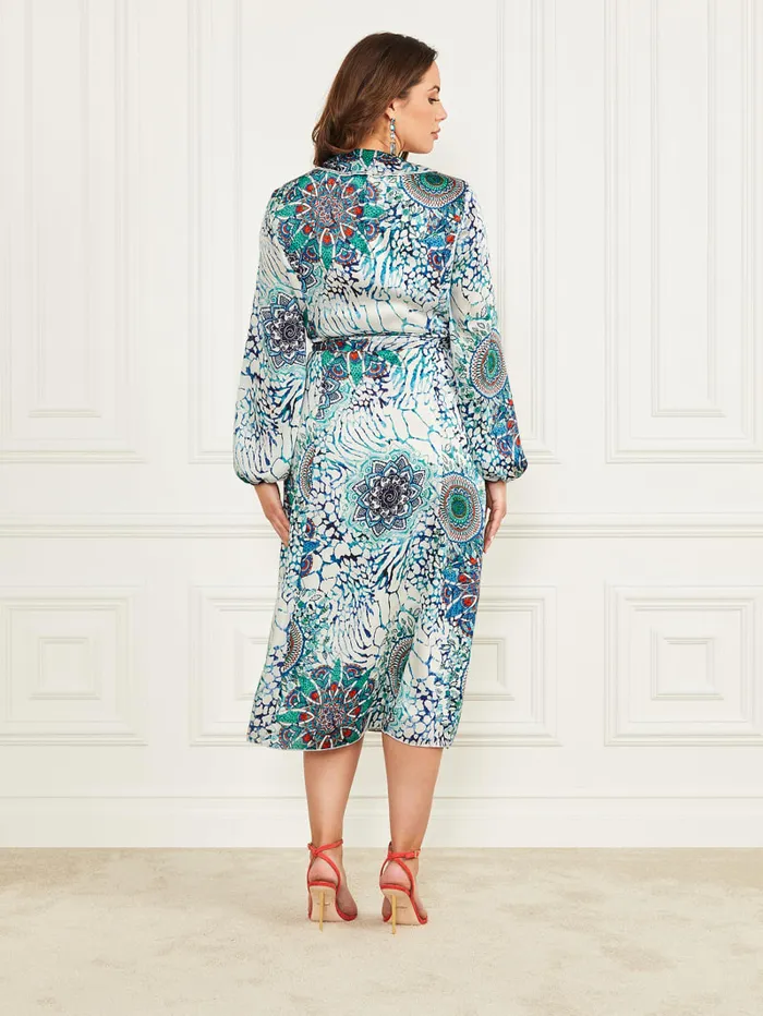 GUESS Dresses and Jumpsuits Mina Printed Wrap Dress Colors 8211 Women