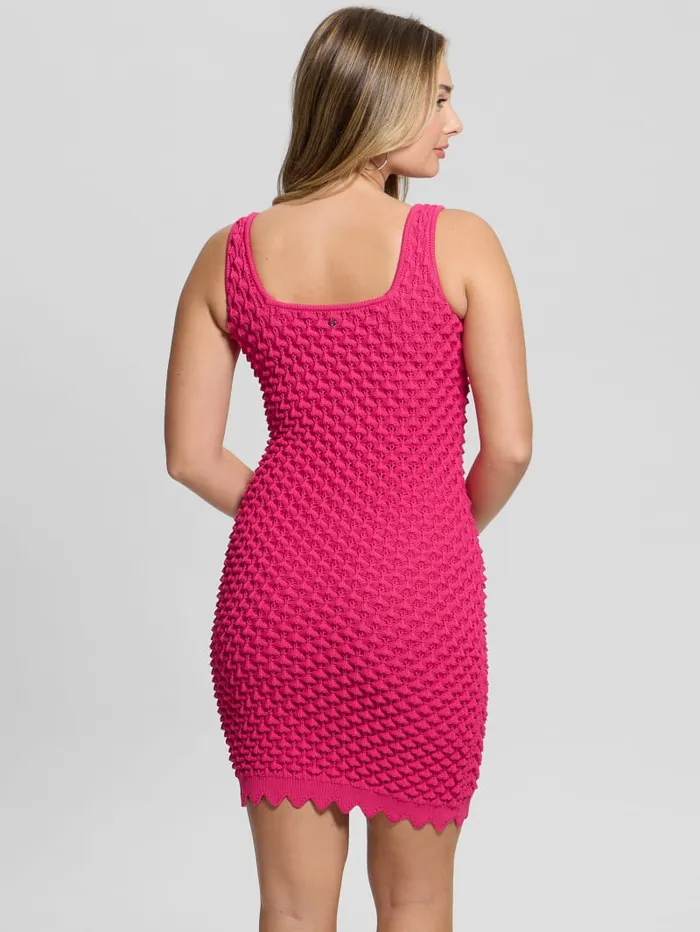 GUESS Dresses and Jumpsuits Puruka Textured Sweater Dress Pink 8211 Women