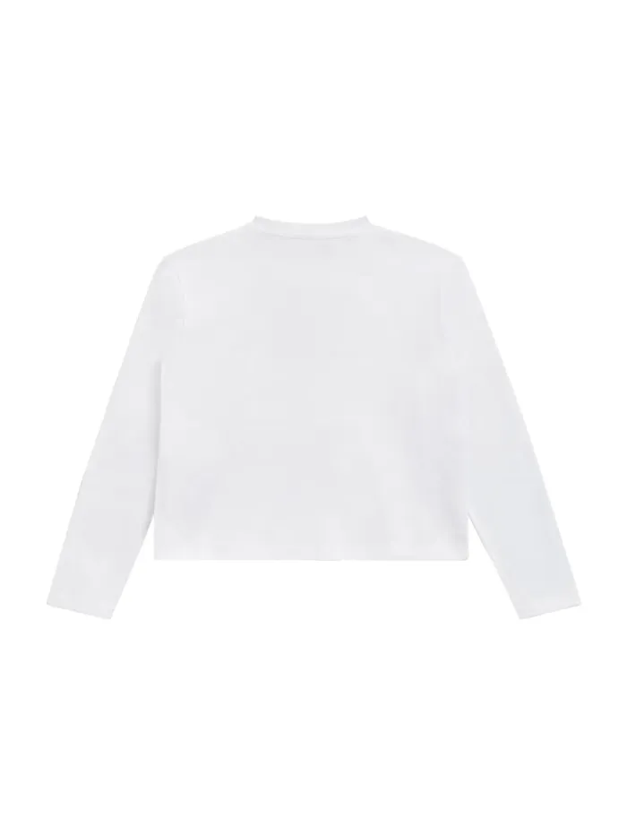 GUESS Guess Eco Eco Bear Logo Midi Tee 716 White 8211 Men