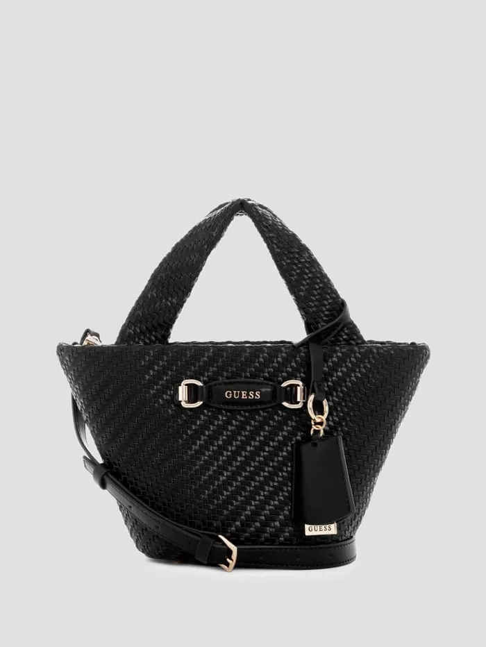 GUESS Handbags Francy Mini Tote Black 8211 Women