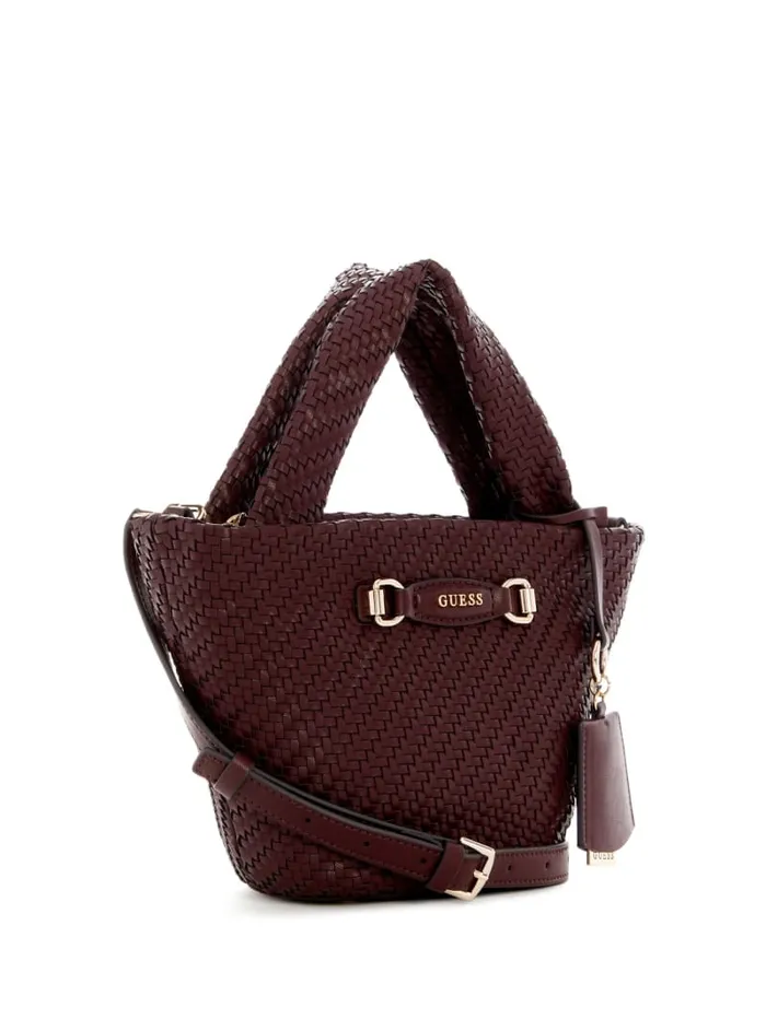 GUESS Handbags Francy Mini Tote Black 8211 Women