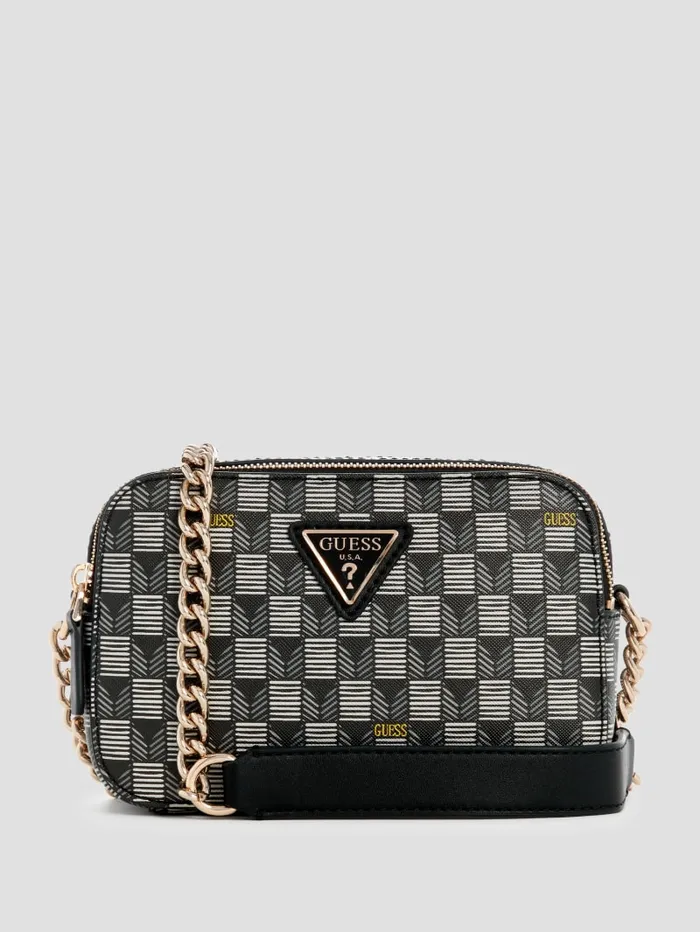 GUESS Handbags G Wave Camera Crossbody Black 8211 Women