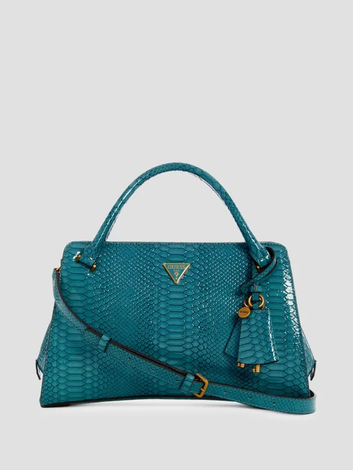 GUESS Handbags Georgina Girlfriend Satchel Orange 8211 Women